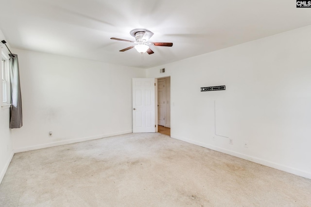 1916 Chandler Ave, Columbia, SC 29210 - unfurnished room featuring baseboards, ceiling fan, carpet, and visible vents