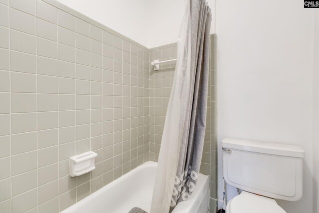 1916 Chandler Ave, Columbia, SC 29210 - bathroom with shower / bath combo with shower curtain and toilet