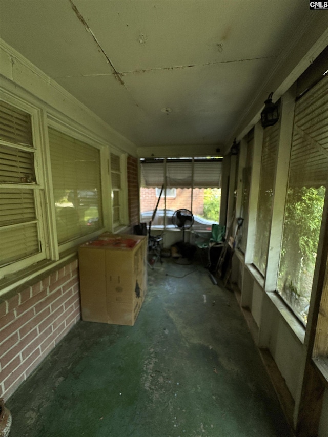 729 Vernon St, Columbia, SC 29203 - view of unfurnished sunroom