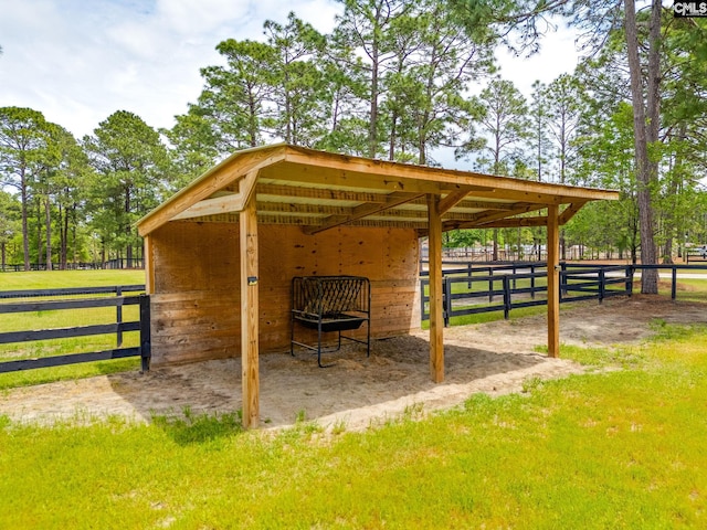 view of stable