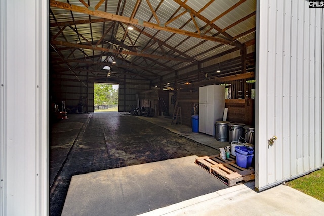 view of horse barn