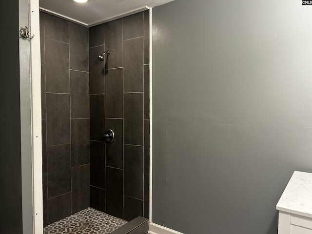 629 Crystal Creek Cir, Chapin, SC 29036 - full bathroom with vanity and tiled shower