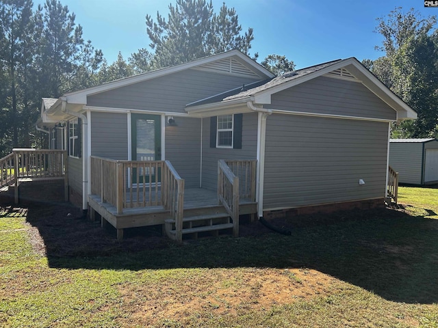 629 Crystal Creek Cir, Chapin, SC 29036 - rear view of property featuring a deck and a lawn