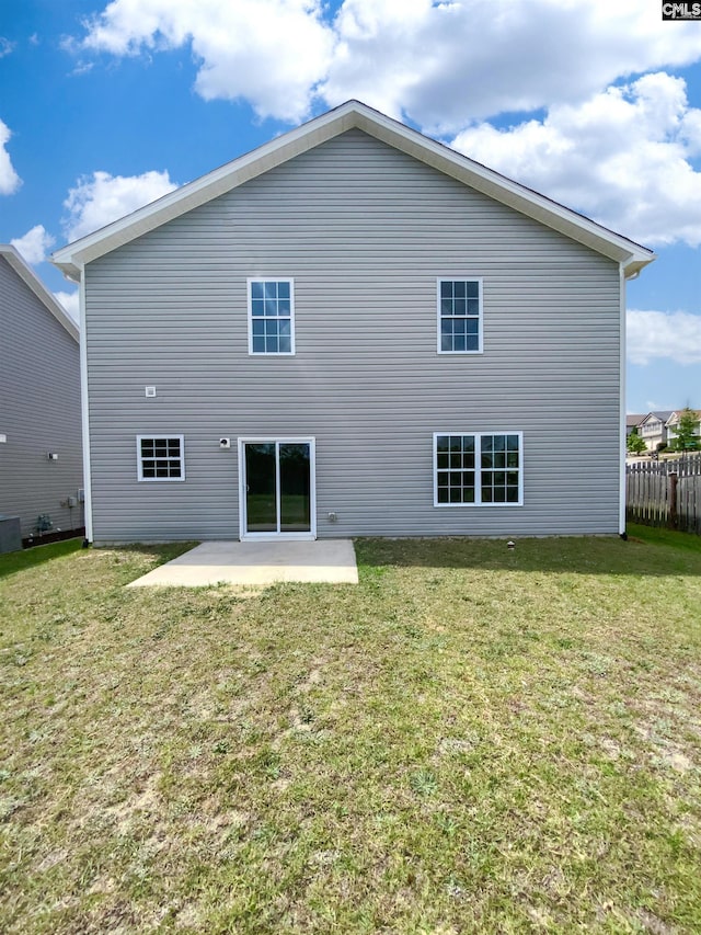 320 Southbrook Dr, Lexington, SC 29073 - back of house with a yard, a patio, fence, and central AC