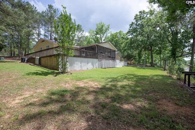2081 Great N Rd, Winnsboro, SC 29180 - view of yard with a sunroom