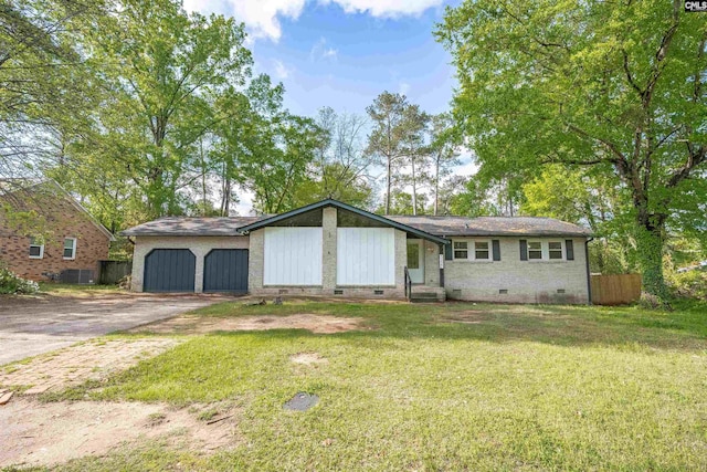 5227 Bush River Rd, Columbia, SC 29212 - view of front facade featuring crawl space, driveway, and brick siding