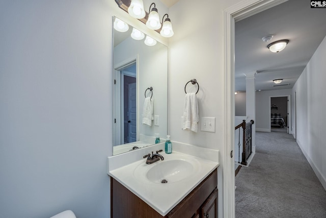 bathroom featuring vanity