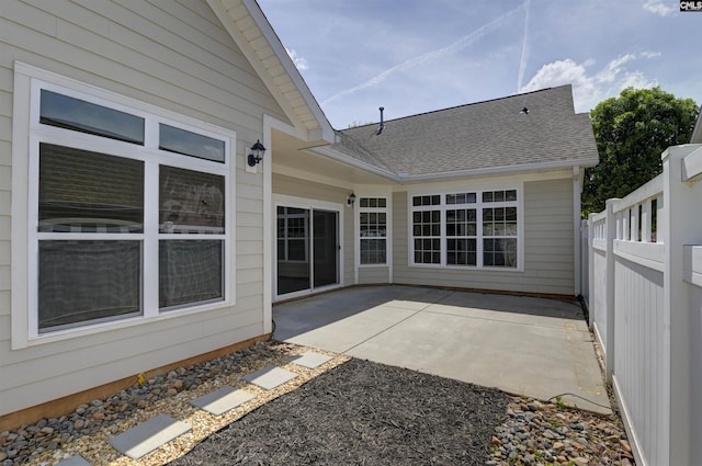 view of patio / terrace with fence
