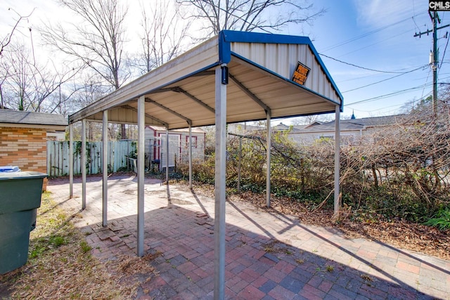 2700 Magnolia St, Columbia, SC 29204 - view of patio / terrace featuring fence and a carport
