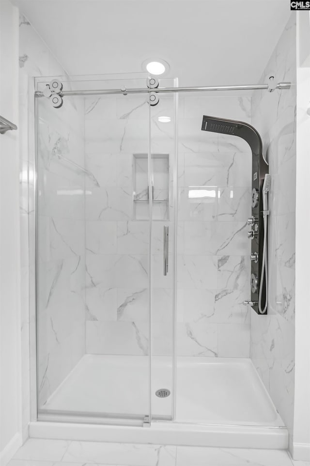 15 Glenlake Rd, Columbia, SC 29223 - full bath featuring a marble finish shower and marble finish floor
