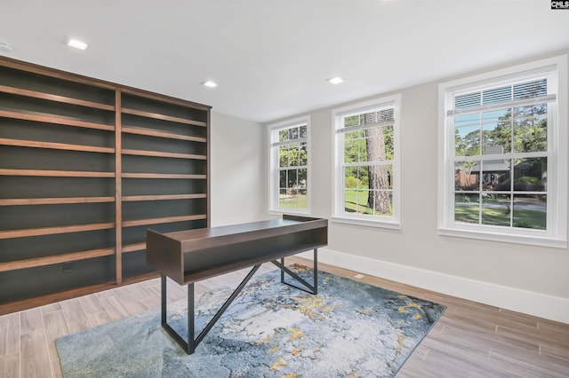 15 Glenlake Rd, Columbia, SC 29223 - office space with wood finished floors, baseboards, and recessed lighting
