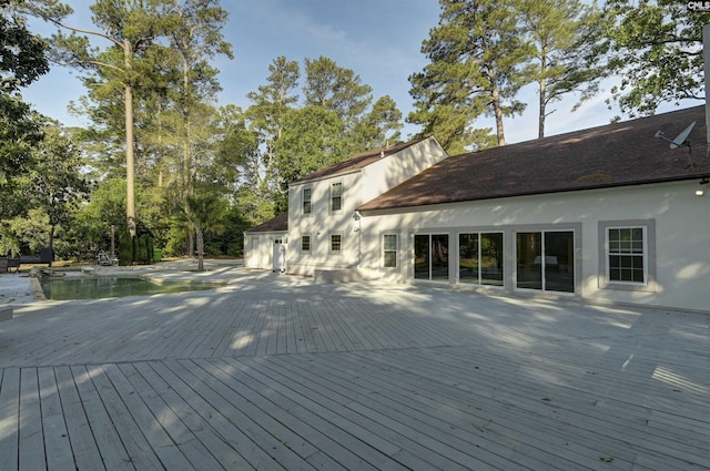 15 Glenlake Rd, Columbia, SC 29223 - wooden terrace with an outdoor pool