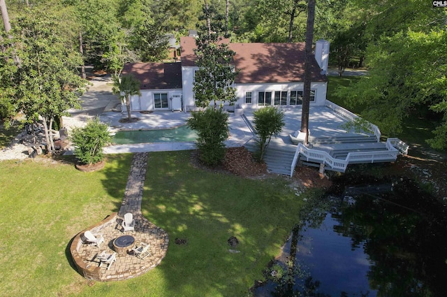 15 Glenlake Rd, Columbia, SC 29223 - birds eye view of property with a water view