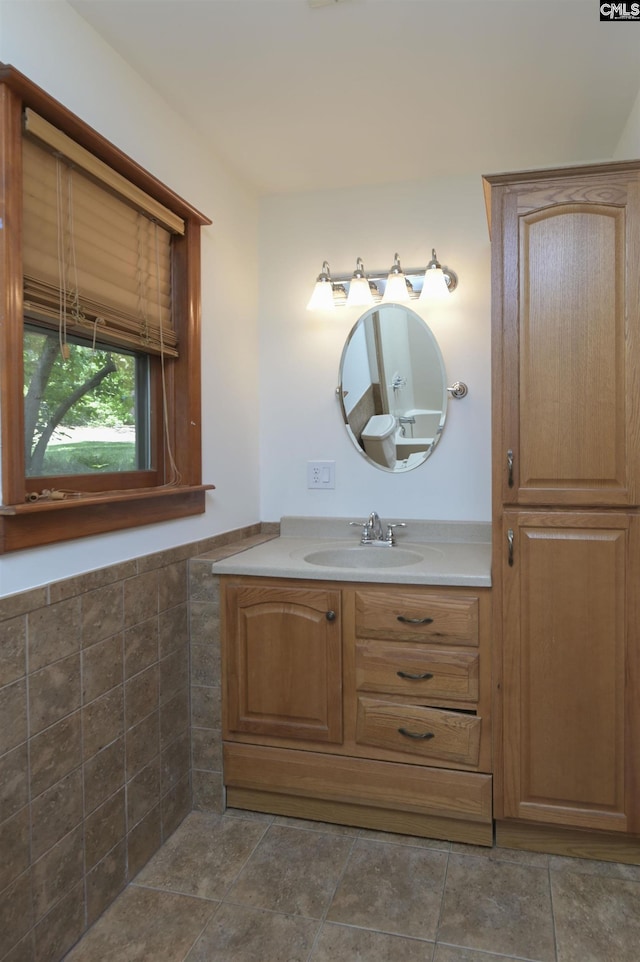 bathroom featuring vanity