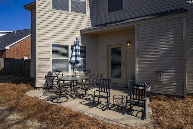 view of patio with fence