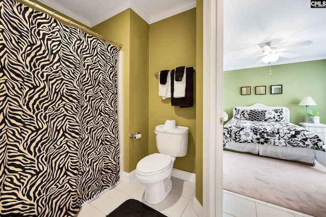 212 Cartgate Cir, Blythewood, SC 29016 - bathroom featuring connected bathroom, toilet, baseboards, and ornamental molding