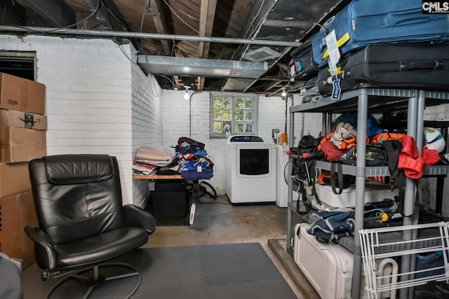 307 Waccamaw Ave, Columbia, SC 29205 - basement featuring washer / clothes dryer