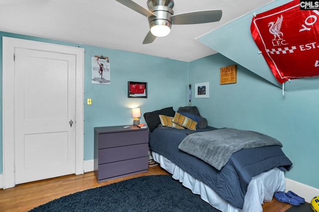 307 Waccamaw Ave, Columbia, SC 29205 - bedroom featuring wood finished floors and a ceiling fan