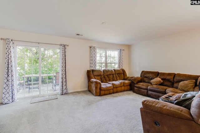 393 Vermillion Dr, Columbia, SC 29209 - carpeted living room featuring baseboards