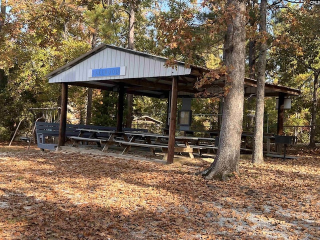 view of community featuring a gazebo