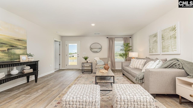 119 Shumard Ct, Columbia, SC 29203 - living room featuring light wood-type flooring and baseboards