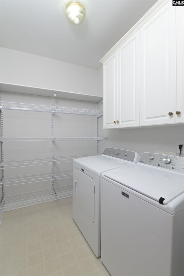 5 Stonewall Ct, Irmo, SC 29063 - laundry room with separate washer and dryer, cabinet space, and light floors