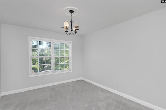 5 Stonewall Ct, Irmo, SC 29063 - carpeted spare room with a chandelier and baseboards