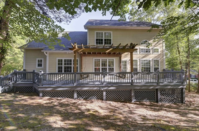 5 Stonewall Ct, Irmo, SC 29063 - back of property with a pergola, a deck, and roof with shingles