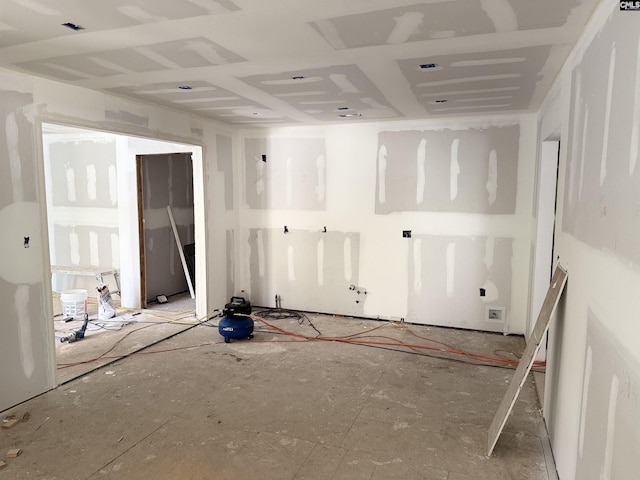 view of spare room