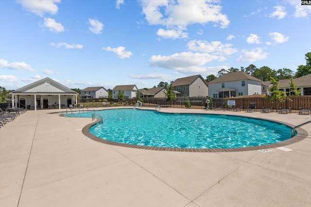 255 Honey Hill Way, Blythewood, SC 29016 - community pool featuring fence, a patio area, and a residential view