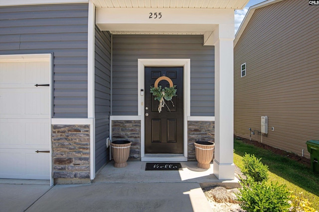 255 Honey Hill Way, Blythewood, SC 29016 - doorway to property with stone siding