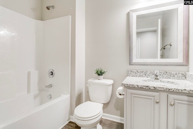 146 Sabal Dr, West Columbia, SC 29169 - full bathroom with baseboards, toilet, vanity, and  shower combination