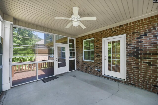 305 Thoroughbred Way, Columbia, SC 29045 - view of patio with ceiling fan