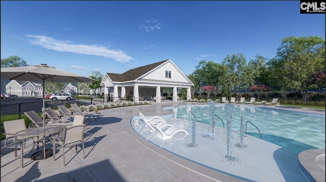 2040 Skyline Rd, Columbia, SC 29229 - community pool with a patio area