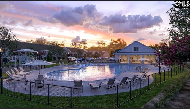 2040 Skyline Rd, Columbia, SC 29229 - community pool with a patio area