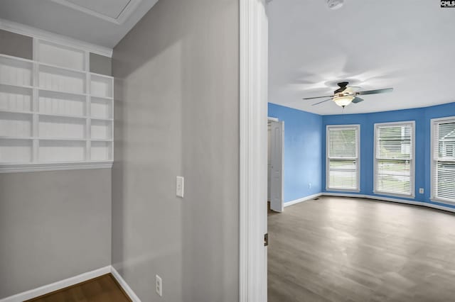 105 Golden Pond Dr, Lexington, SC 29073 - empty room with baseboards, wood finished floors, and ceiling fan