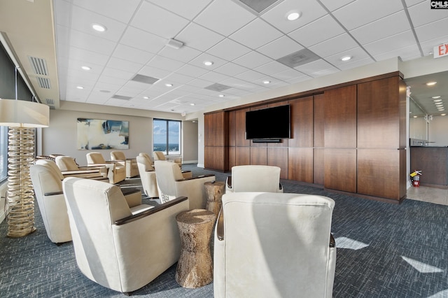 1829 Senate St Unit 17D, Columbia, SC 29201 - community lobby with a paneled ceiling and recessed lighting