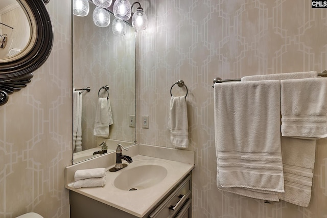 bathroom with vanity