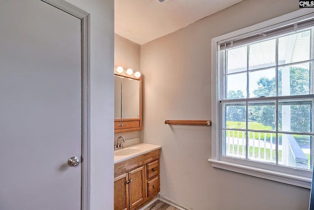 bathroom with vanity