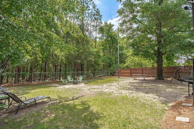 117 Rosewood Ln, Lexington, SC 29072 - view of yard with an outdoor fire pit