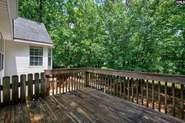 view of deck