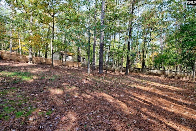 view of fenced backyard
