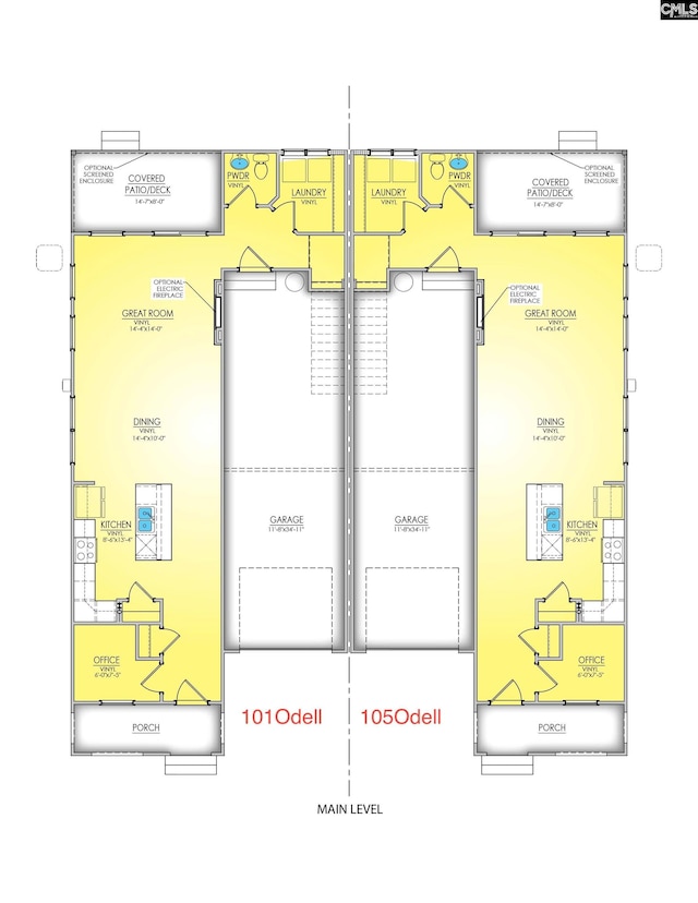 101 Odell Dr, Cayce, SC 29033 - floor plan / room layout