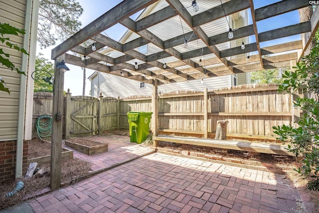 103 Beacon Ln, Columbia, SC 29229 - view of patio / terrace with a gate, fence, and a pergola