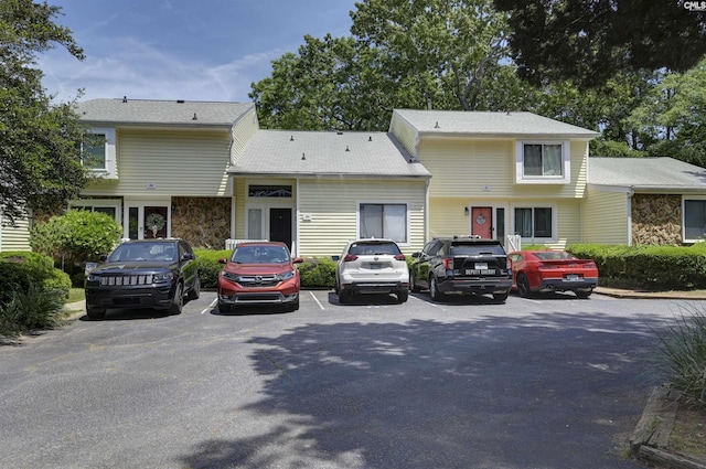 284 Outrigger Ln, Columbia, SC 29212 - view of front of house with uncovered parking and stone siding