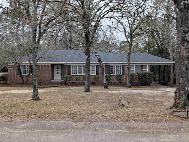 6427 Briarwood Rd, Columbia, SC 29206 - single story home featuring crawl space, an attached carport, and brick siding