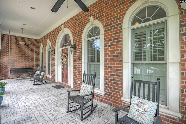17 Laurel Bluff Ct, Columbia, SC 29229 - view of patio with covered porch and ceiling fan