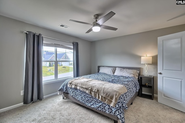 171 Turnfield Dr, West Columbia, SC 29170 - bedroom featuring carpet floors, baseboards, and a ceiling fan