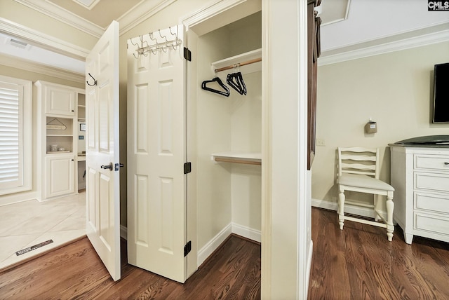 view of closet