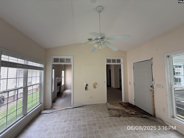 153 Berkeley Ridge Dr, Columbia, SC 29229 - entrance foyer with lofted ceiling, plenty of natural light, and a ceiling fan